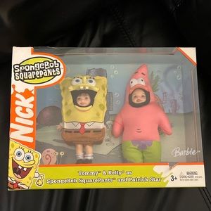 NEW Tommy and Kelly as SpongeBob SquarePants Patrick Barbie doll set NIB